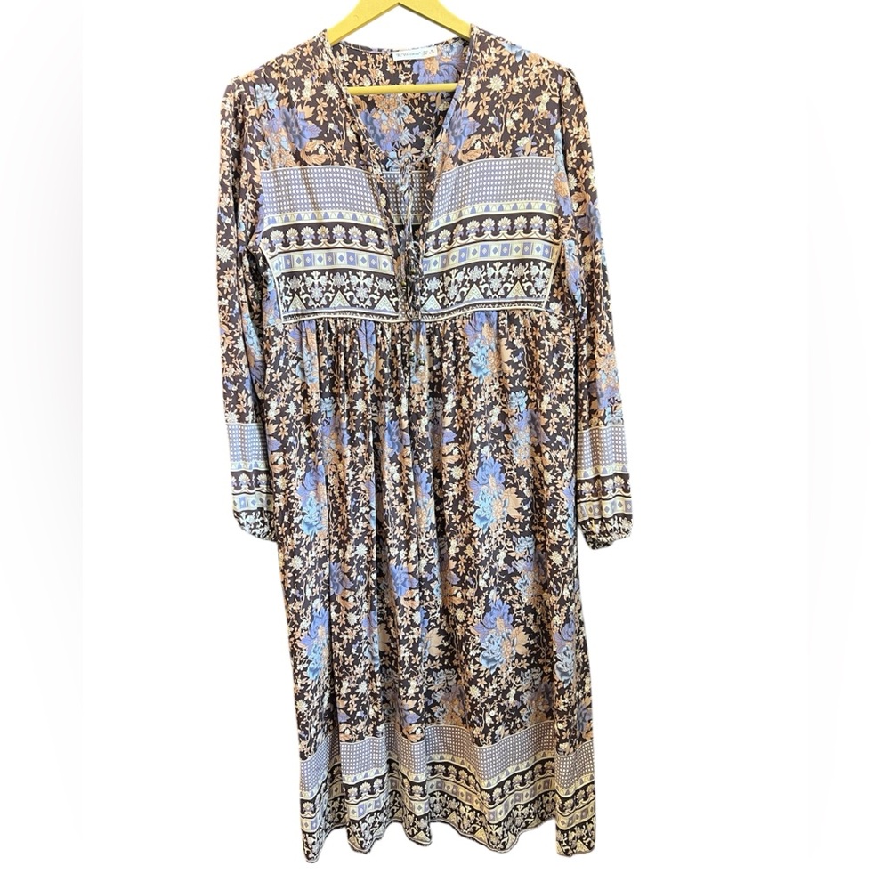 R. Vivimos Floral Bohemian Midi Dress